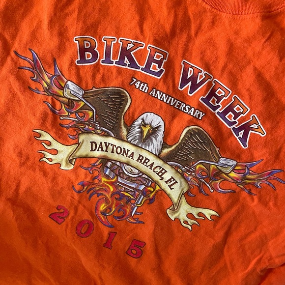 Y2K Daytona Bike Week 2015 Long Sleeve T Shirt - Picture 1 of 4